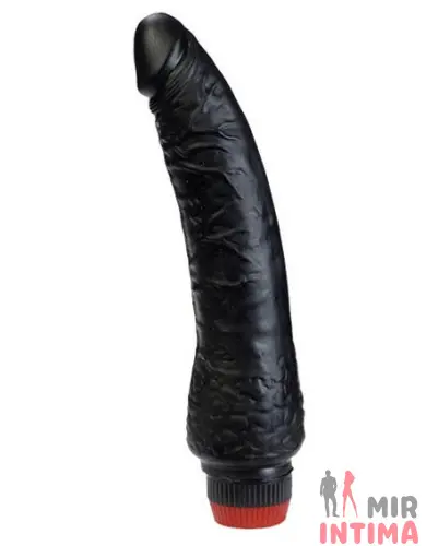 Реалистичный-женский-вибратор-Вибратор Penetrating Pleasures Jelly Black, 19x4 см