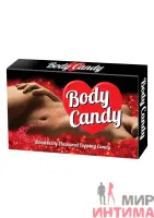 Шипучие конфеты для тела со вкусом клубники BODY CANDY