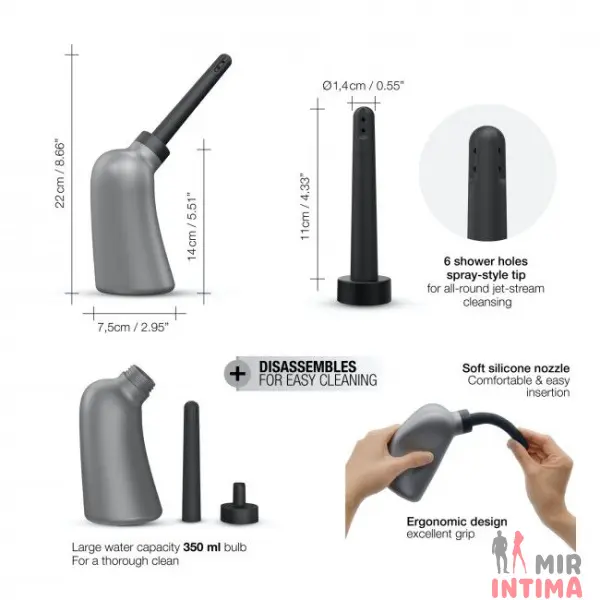 Спринцовка Dorcel DOUCHE MATE силикон, 350 мл - 9
