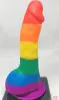 Фаллоимитатор Pride Dildo Silicone Rainbow, 14,5х4 см Фаллоимитатор Pride Dildo Silicone Rainbow, 14,5х4 см