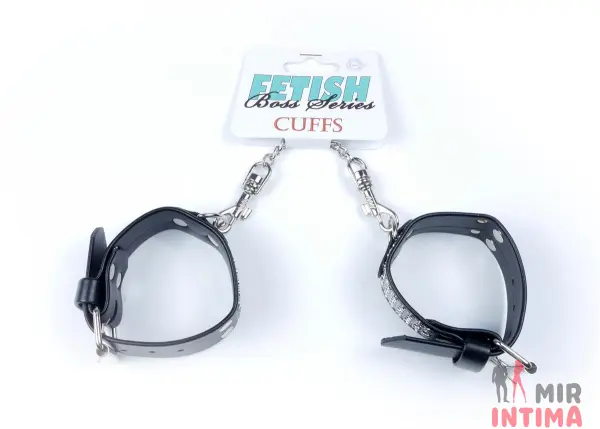 Стильные наручники со стразами Fetish Boss Series - 4
