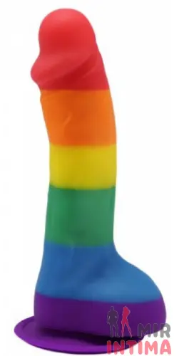 Фаллоимитатор радуга Pride Dildo Silicone Rainbow, 14х3,6 см Фаллоимитатор радуга Pride Dildo Silicone Rainbow, 14х3,6 см
