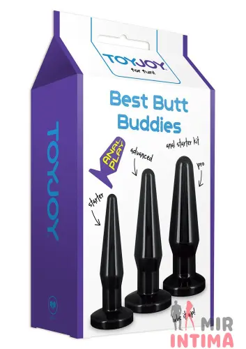 Набор анальных пробок Best Butt Buddies от Toy Joy Набор анальных пробок Best Butt Buddies от Toy Joy