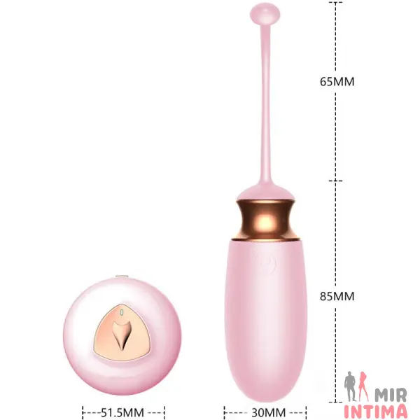 Женская-вибропуля-Виброяйцо с ДУ и функцией подогрева «Vibrating Silicone Love EGG» - 11