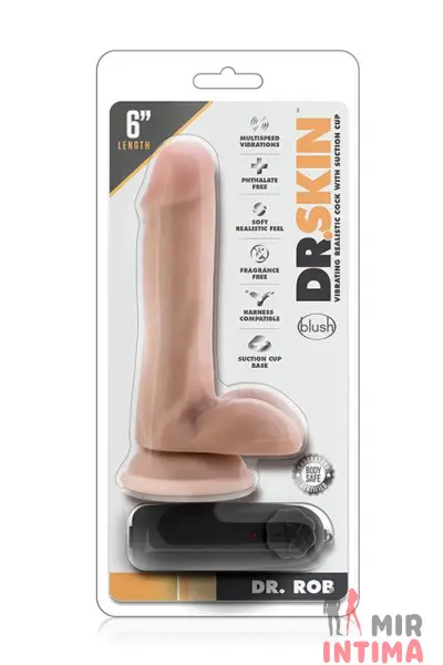 MI35-331149-Реалистичный-женский-вибратор - 1 Реалистичный-женский-вибратор-Вибратор - реалистик на присоске DR.SKIN ROB 6 - 1