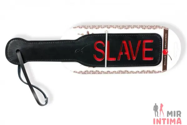 Шлепалка с рельефной надписью SLAVE. Пикантные Штучки - 2 Шлепалка с рельефной надписью SLAVE. Пикантные Штучки - 2