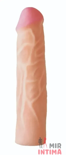 Насадка для страпона телесная EGZO Ciberskin, 21x4,7 см