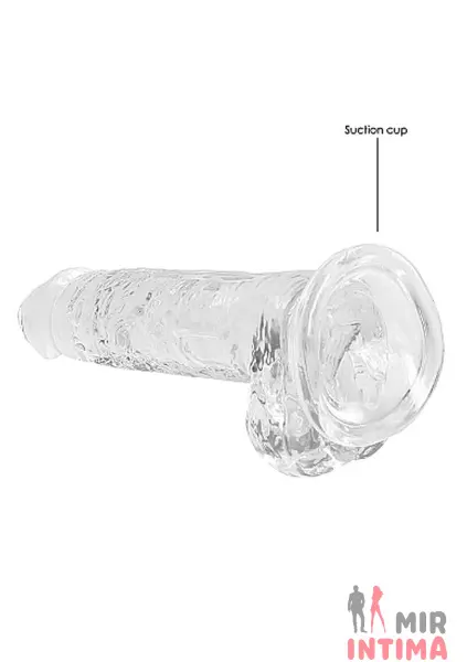 Фаллоимитатор с мошонкой Dildo REALROCK прозрачный 19х7,4см - 4 Фаллоимитатор с мошонкой Dildo REALROCK прозрачный 19х7,4см - 4