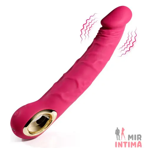 Реалистичный-женский-вибратор-Реалистичный силиконовый массажер Vibrator PINK, водонепроницаемый.