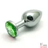 Анальная пробка с камнем под Swarovski, 8,5X3 см - 8