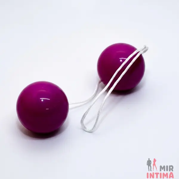 Вагинальные шарики Orgasm Balls, пластиковые, фиолетовые - 2