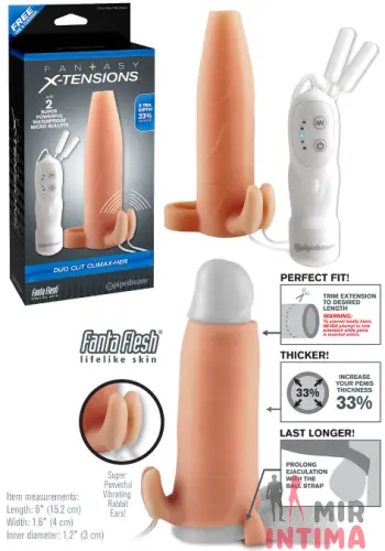 Вибронасадка на пенис Fx Duo Clit Climax Her Вибронасадка на пенис Fx Duo Clit Climax Her