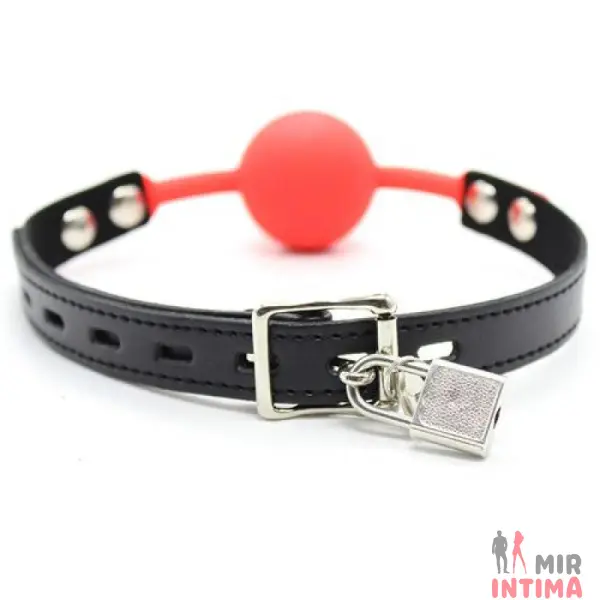 Силиконовый фетиш-кляп от Toyz4Lovers, с замком - 2