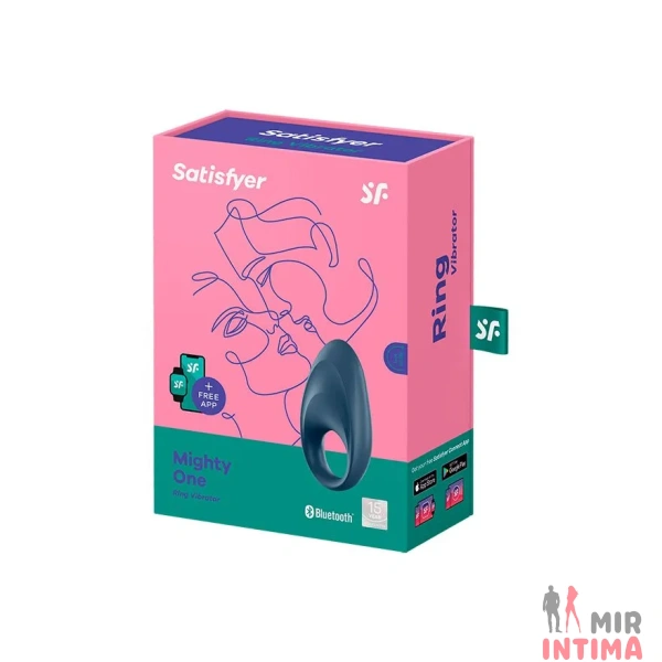 Эрекционное смарт кольцо с вибрацией Satisfyer Mighty One, 9х2.8 см - 3 Эрекционное смарт кольцо с вибрацией Satisfyer Mighty One, 9х2.8 см - 3