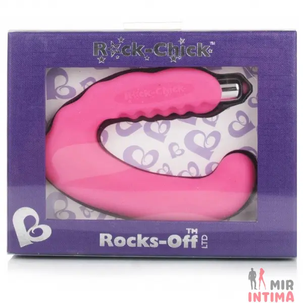 Женский-вибратор-точки-G-Вибратор Rocks-Off Rock Chick, силиконовый, 13X2,5 см - 2