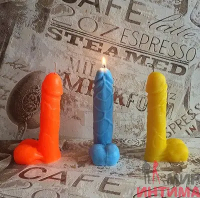Свечи в виде пениса, размер L
