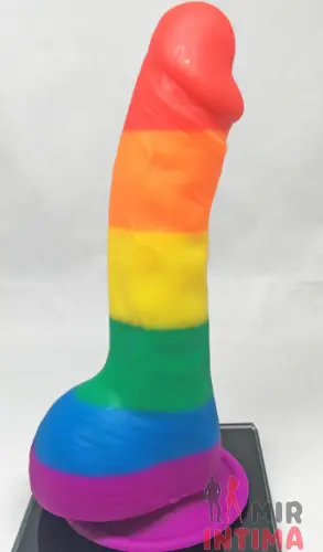 Фаллоимитатор Pride Dildo Silicone Rainbow, 14,5х4 см Фаллоимитатор Pride Dildo Silicone Rainbow, 14,5х4 см