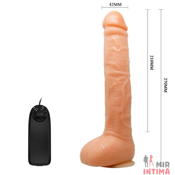 Реалистичный-женский-вибратор-Вибратор на присоске SEXTOY TOP PENIS, 27х4,2см - 6