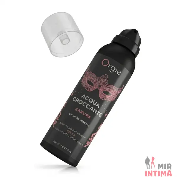Увлажняющая массажная пенка Acqua Croccante Mousse Sakura, 150 мл - 1
