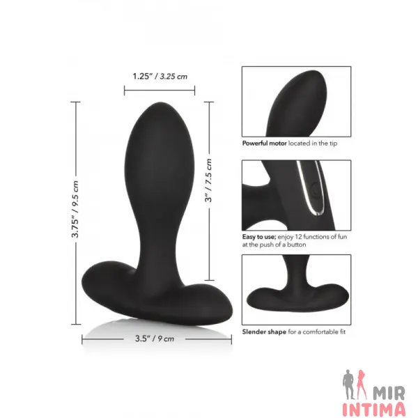 CalExotics Eclipse Slender Probe силиконовая анальная пробка. - 4