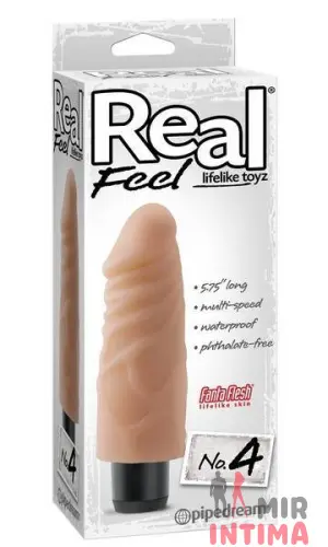 Реалистичный-женский-вибратор-Вибратор Real Feel №4, 12x4 см