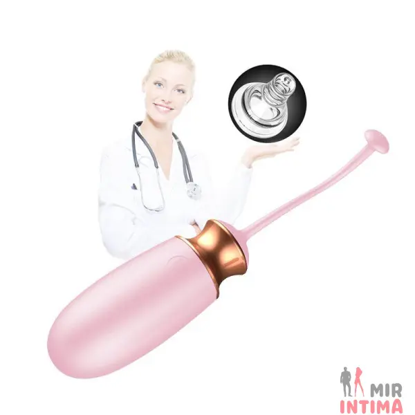 Женская-вибропуля-Виброяйцо с ДУ и функцией подогрева «Vibrating Silicone Love EGG» - 5