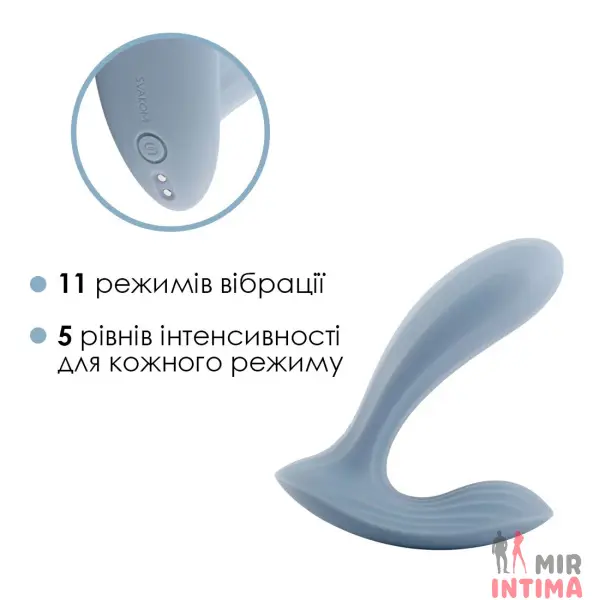Смарт-вибратор Svakom Erica Dusty Blue - 8