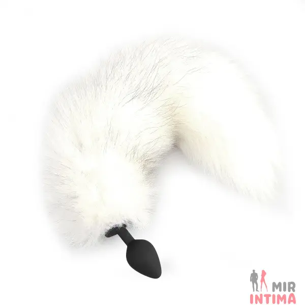 Силиконовая пробка с мехом White Fox - 1 Силиконовая пробка с мехом White Fox - 1