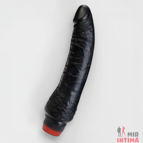 MIDEL289-Реалистичный-женский-вибратор - 1 Реалистичный-женский-вибратор-Вибратор Penetrating Pleasures Jelly Black, 19x4 см - 1