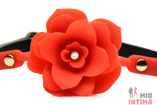 Силиконовый кляп с розой Master Series: Blossom Silicone Rose Gag - 2 Силиконовый кляп с розой Master Series: Blossom Silicone Rose Gag - 2
