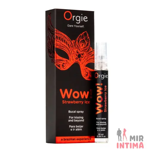 Спрей для орального секса Orgie – Wow! Strawberry Ice с охлаждающим эффектом,10 мл Спрей для орального секса Orgie – Wow! Strawberry Ice с охлаждающим эффектом,10 мл