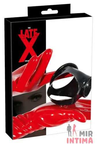 Латексная эрекционная манжета для пениса и мошонки LATE X Латексная эрекционная манжета для пениса и мошонки LATE X
