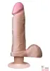 Реалистичный-женский-вибратор-Вибратор The Realistic Cock with Scrotum, 236 x 50 мм - 1
