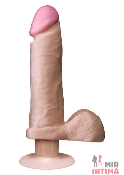 Реалистичный-женский-вибратор-Вибратор The Realistic Cock with Scrotum, 236 x 50 мм - 1
