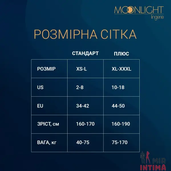 Эротический комплект - боди и чулки Moonlight Model 15, размер XS-L - 3 Эротический комплект - боди и чулки Moonlight Model 15, размер XS-L - 3