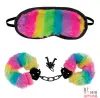 Pride Play Set - меховые наручники и маска на глаза Pride Play Set - меховые наручники и маска на глаза