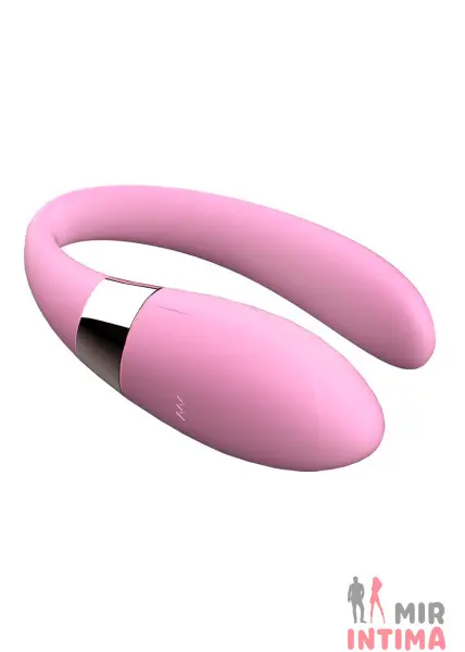 Роскошный стимулятор для пар V-Vibe Pink с ДУ - 4