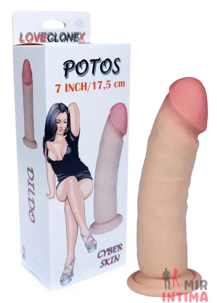 Фаллоимитатор POTOS-LOVECLONEX 7 ", 17,5х4,8 Фаллоимитатор POTOS-LOVECLONEX 7 ", 17,5х4,8