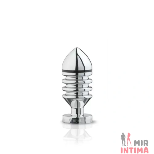 Mystim - Hector Helix Butt Plug S металлическая анальная пробка для электростимуляции Mystim - Hector Helix Butt Plug S металлическая анальная пробка для электростимуляции