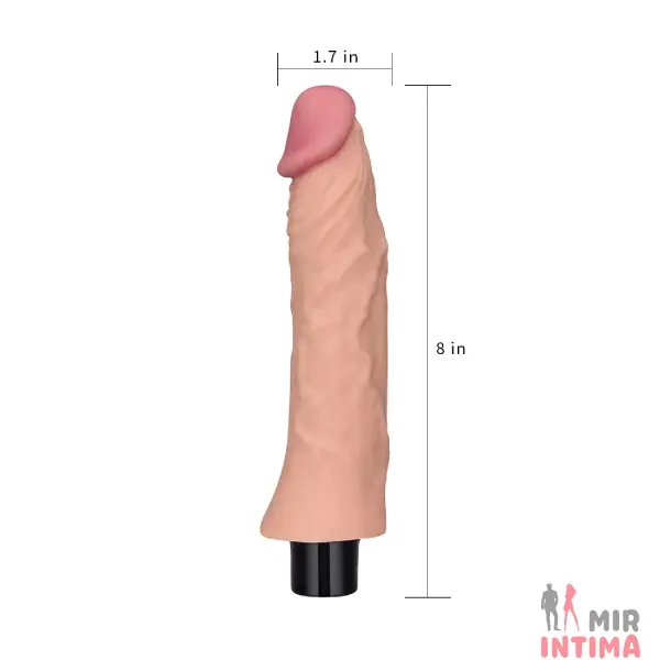 Реалистичный-женский-вибратор-Вибратор REAL SOFTEE, 21,8 х 3,8 см. - 6