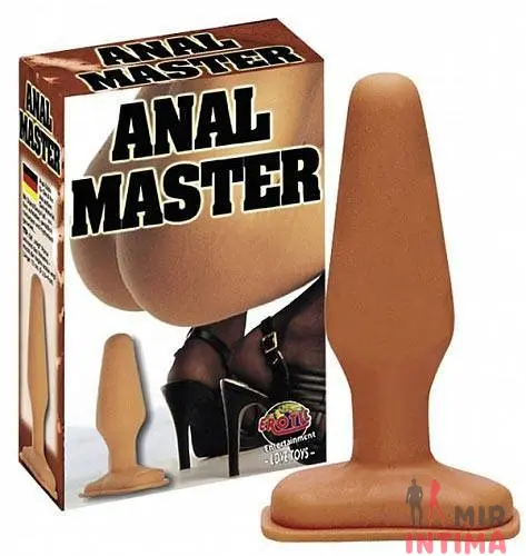 Анальная пробка на присоске Anal Master, 14X4 см Анальная пробка на присоске Anal Master, 14X4 см