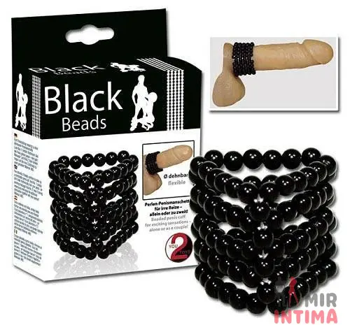 Насадка для пениса Black Beads Насадка для пениса Black Beads