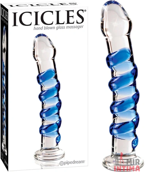 Фалоимитатор ICICLES №5, стекло - 3