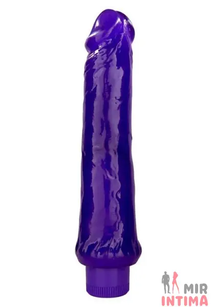 Гелевый-и-силиконовый-женский-вибратор-Вибратор Violet Gelly RealisticToy Joy, 230 х 45 мм - 2