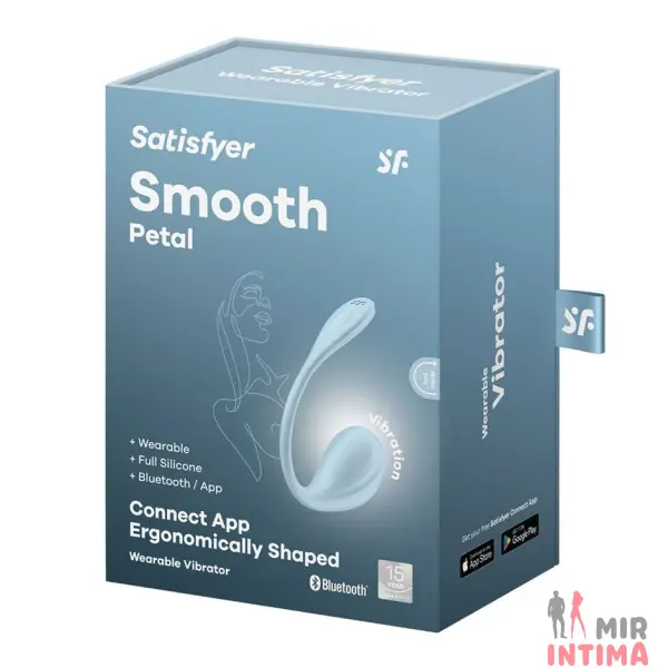 Смарт-виброяйцо Satisfyer Smooth Petal Connect App, силикон - 9