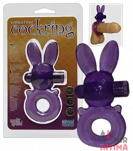 Водонепроницаемое виброкольцо Bunny Cockring Водонепроницаемое виброкольцо Bunny Cockring