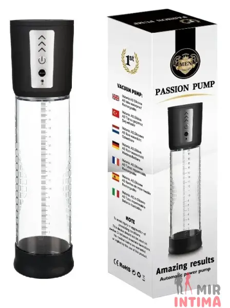 Автоматическая вакуумная помпа CANWIN Passion Pump, 20см, USB Автоматическая вакуумная помпа CANWIN Passion Pump, 20см, USB