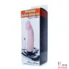 Реалистичный виброфаллопротез Hollow Strap-on - CyberSkin - 3