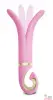 Анатомический многофункциональный вибромассажер "3 Candy Pink" от Gvibe - 1