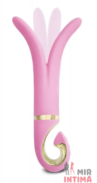 Анатомический многофункциональный вибромассажер "3 Candy Pink" от Gvibe - 1
